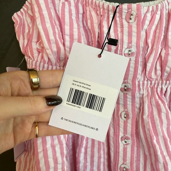 NWT Princess Polly Pink Striped Tank Top - Picture 7 of 7